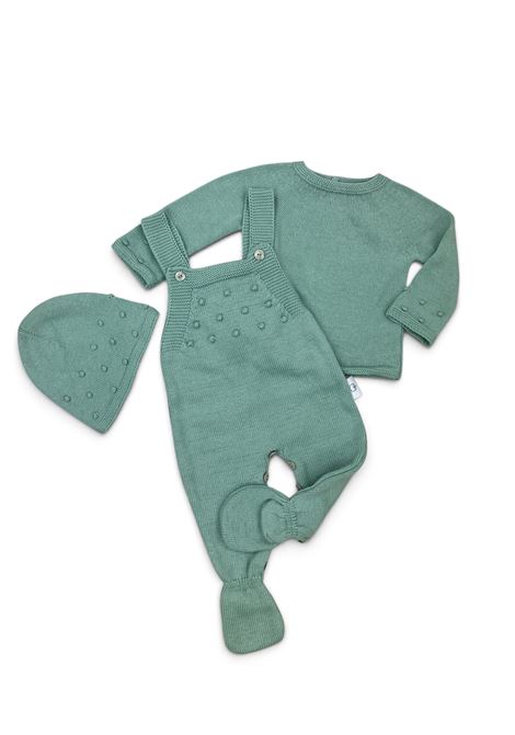 Completino tre pezzi caldo cotone BUSSI BABA | CT28VERDE